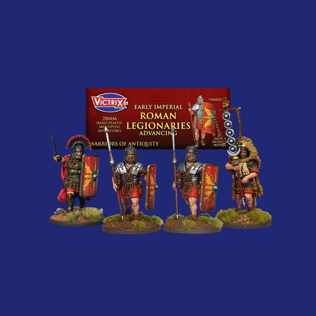 Victrix Miniatures 28mm Antiquité - Early Imperial Roman Legionaries Advancing - 123JEUX