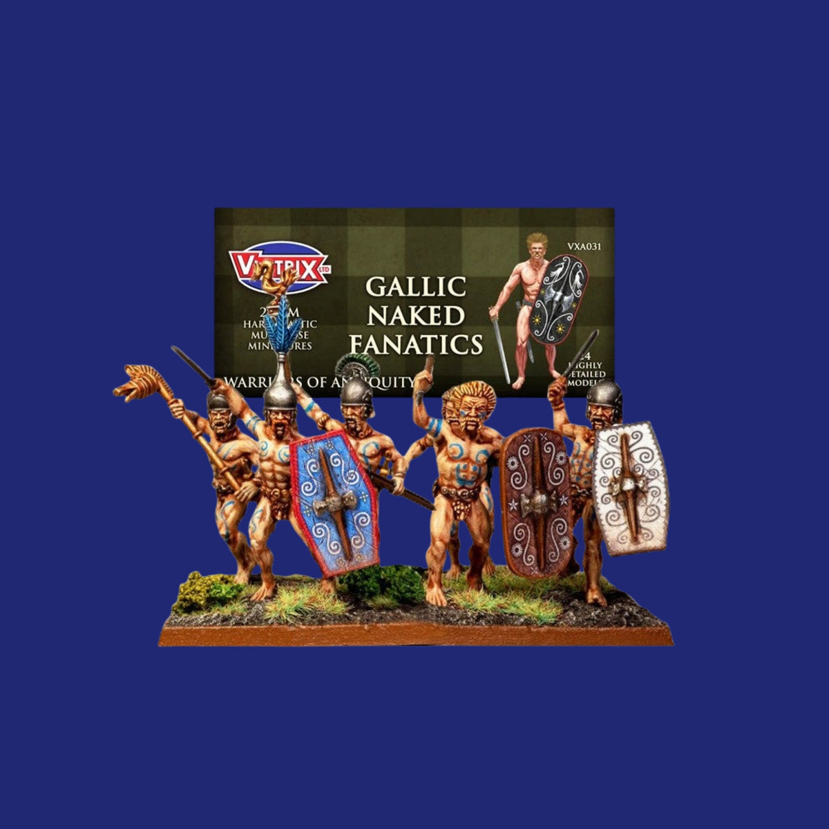 Victrix Miniatures 28mm Antiquité - Gallic Naked Fanatics - 123JEUX