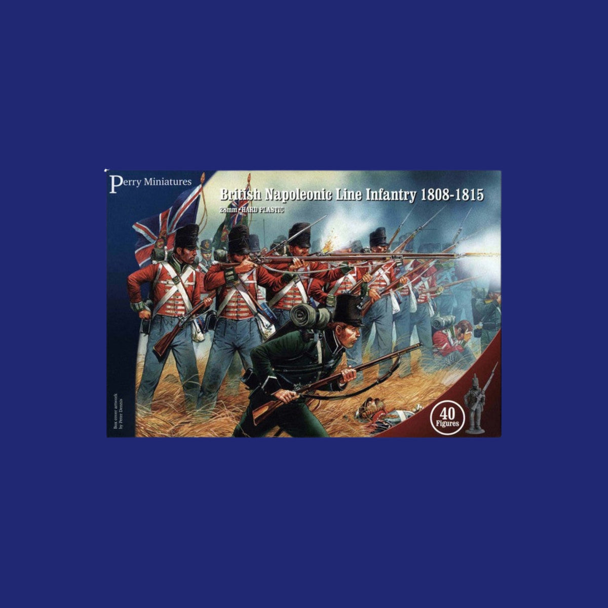 Perry Miniatures - Plastic Napoleonic British Line Infantry box set ( 36 Line Infantry, 4 Riflemen) - 123JEUX