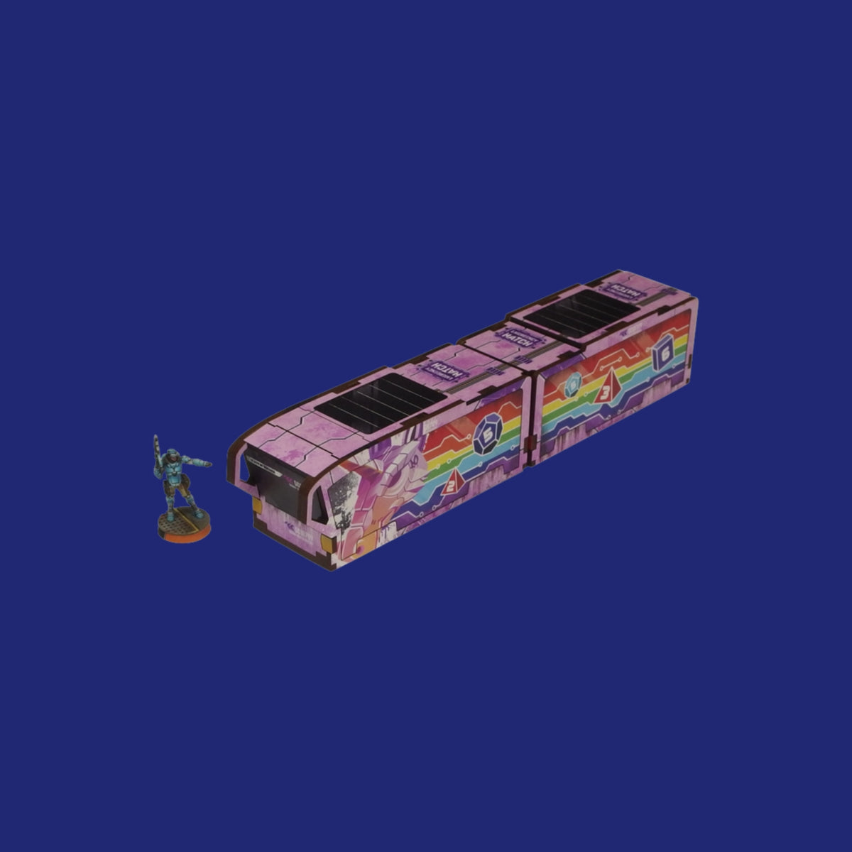 Precinct Sigma Bus Services "The Unicorn" (1) PREPAINTED (rainbow) - 123JEUX