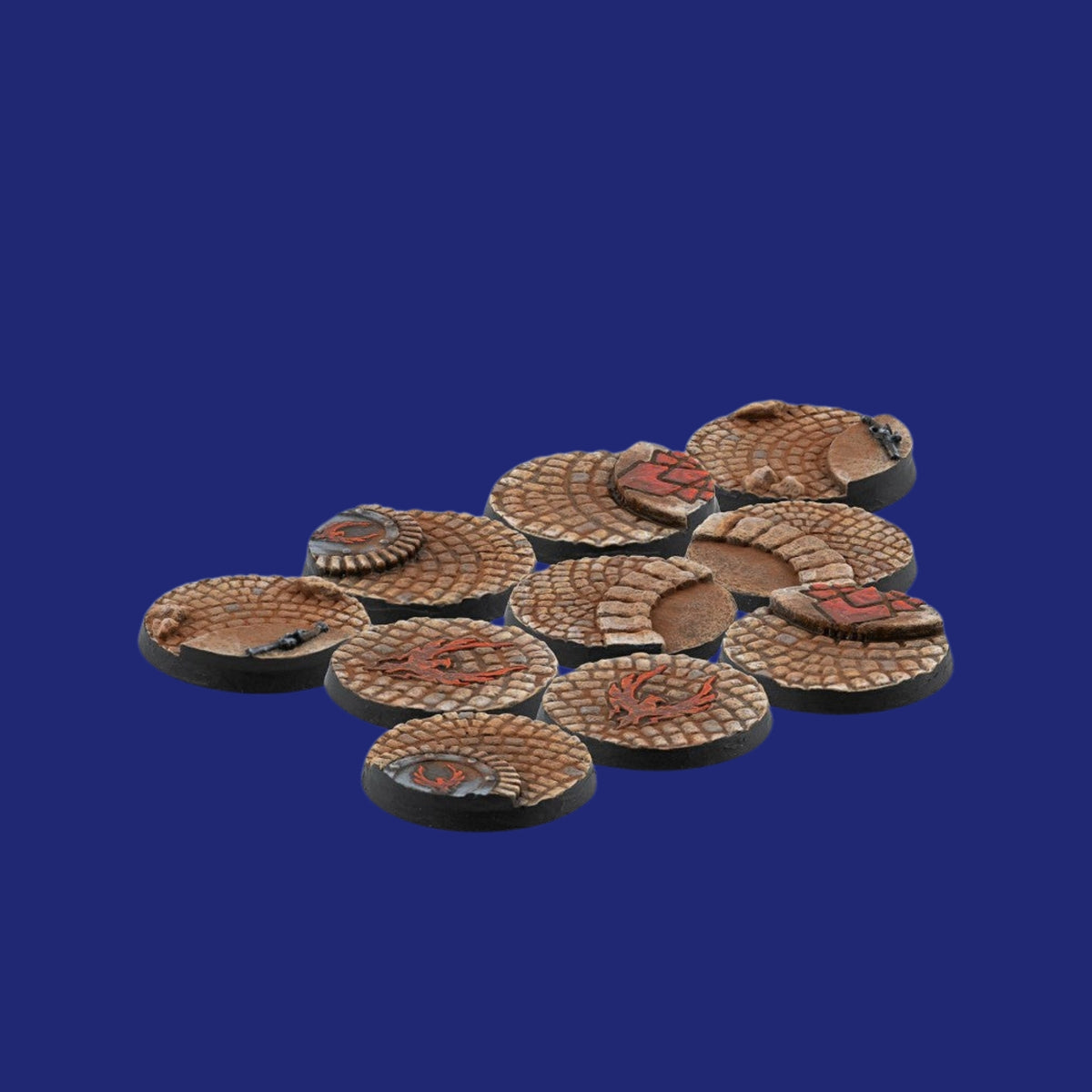Warcrow : Socles Hégémonie d'Embersig 30mm - Alpha Series - 123JEUX