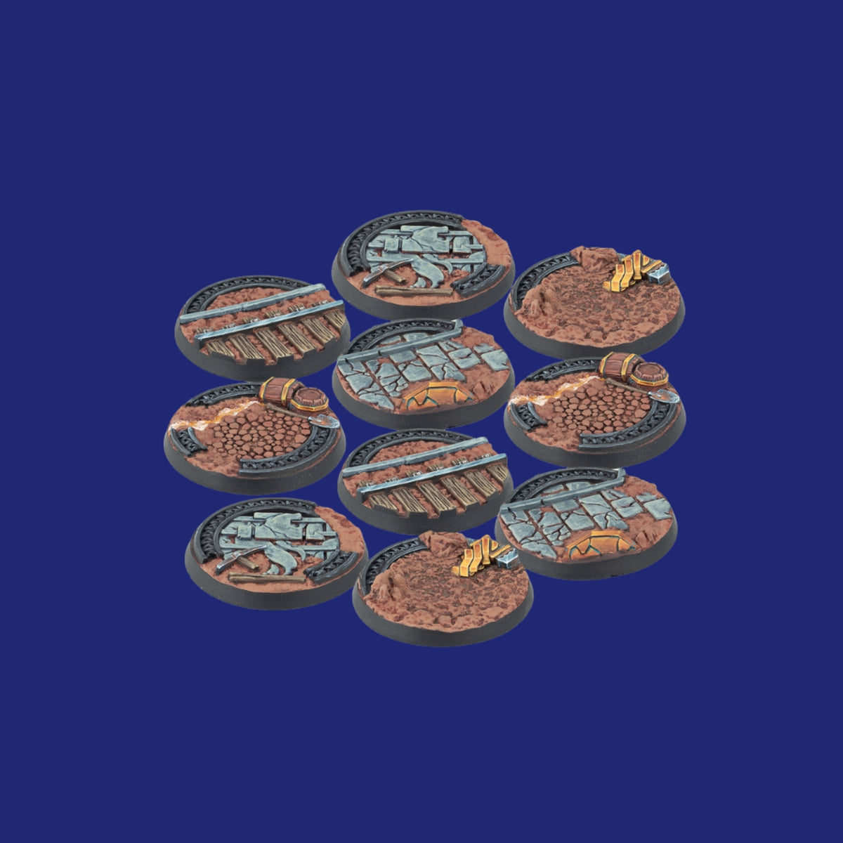 Warcrow - 30mm Mounthaven Scenery Bases, Alpha Series - 123JEUX