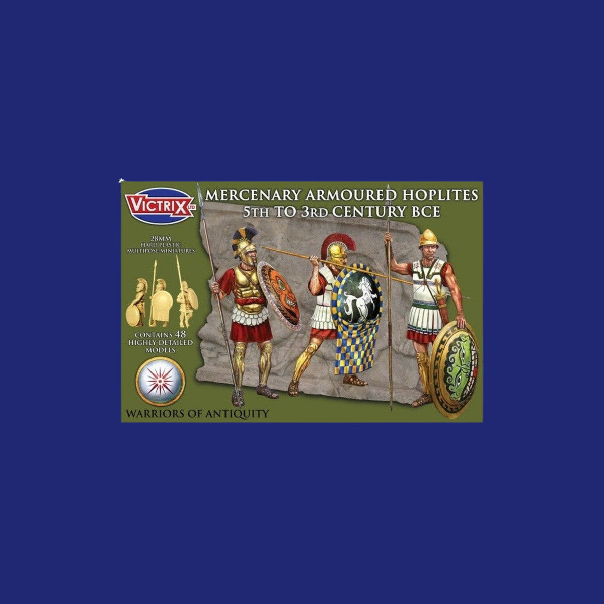Victrix Miniatures 28mm Antiquité - Mercenary Armoured Hoplites 5th to 3rd Century BCE - 123JEUX