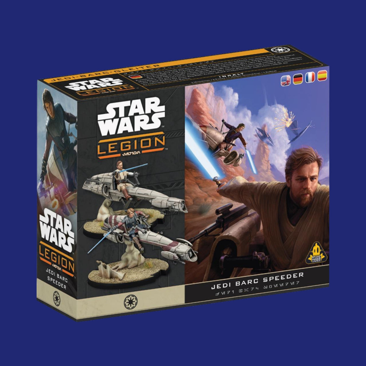 Star Wars Légion - Jedi General on BARC Speeder - 123JEUX