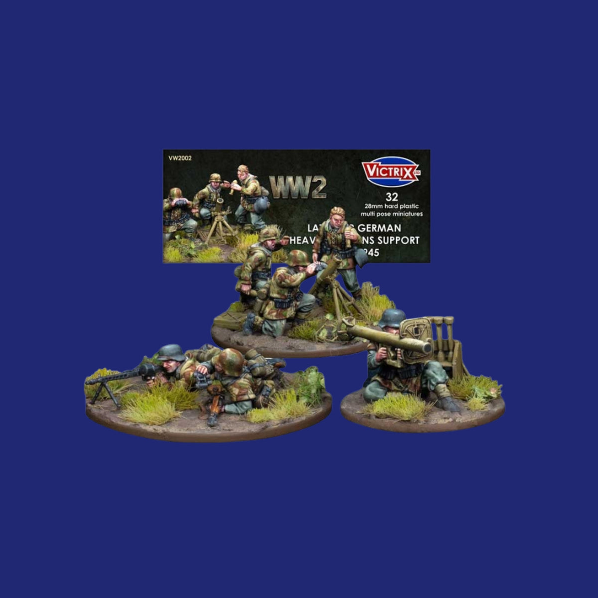 Victrix Miniatures 28mm 2nd Guerre mondiale - German Heavy Weapons Support - 123JEUX