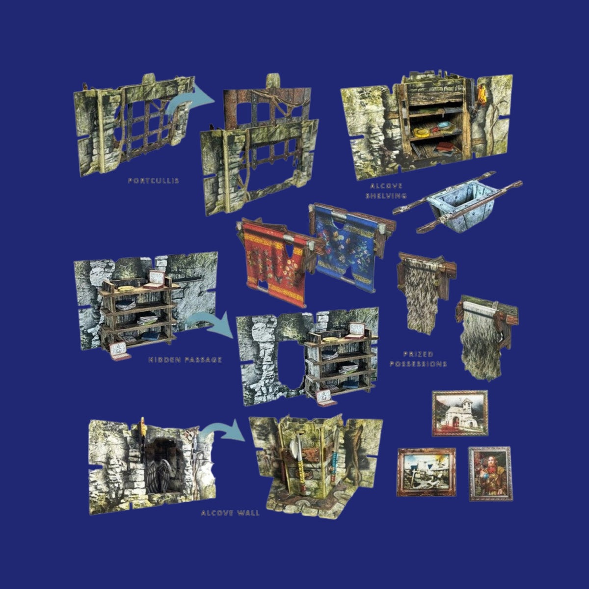 Maladum : Crypts and Caverns - Pack d'Amélioration Terrain - 123JEUX