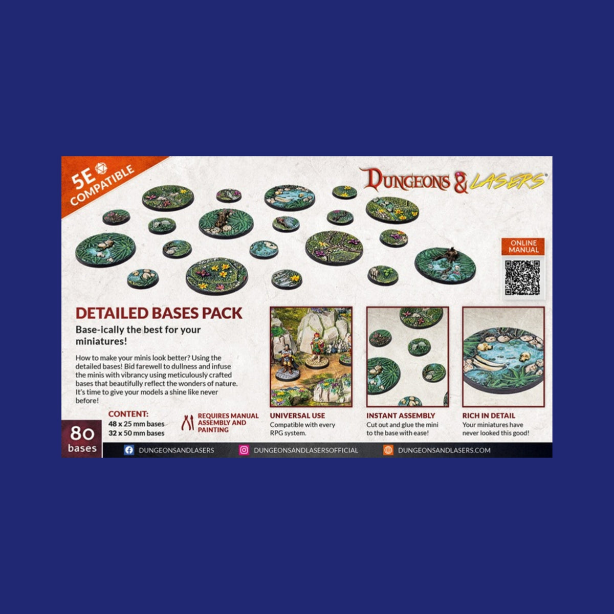 Dungeons & Lasers - Décors - Detailled Bases Pack - 123JEUX