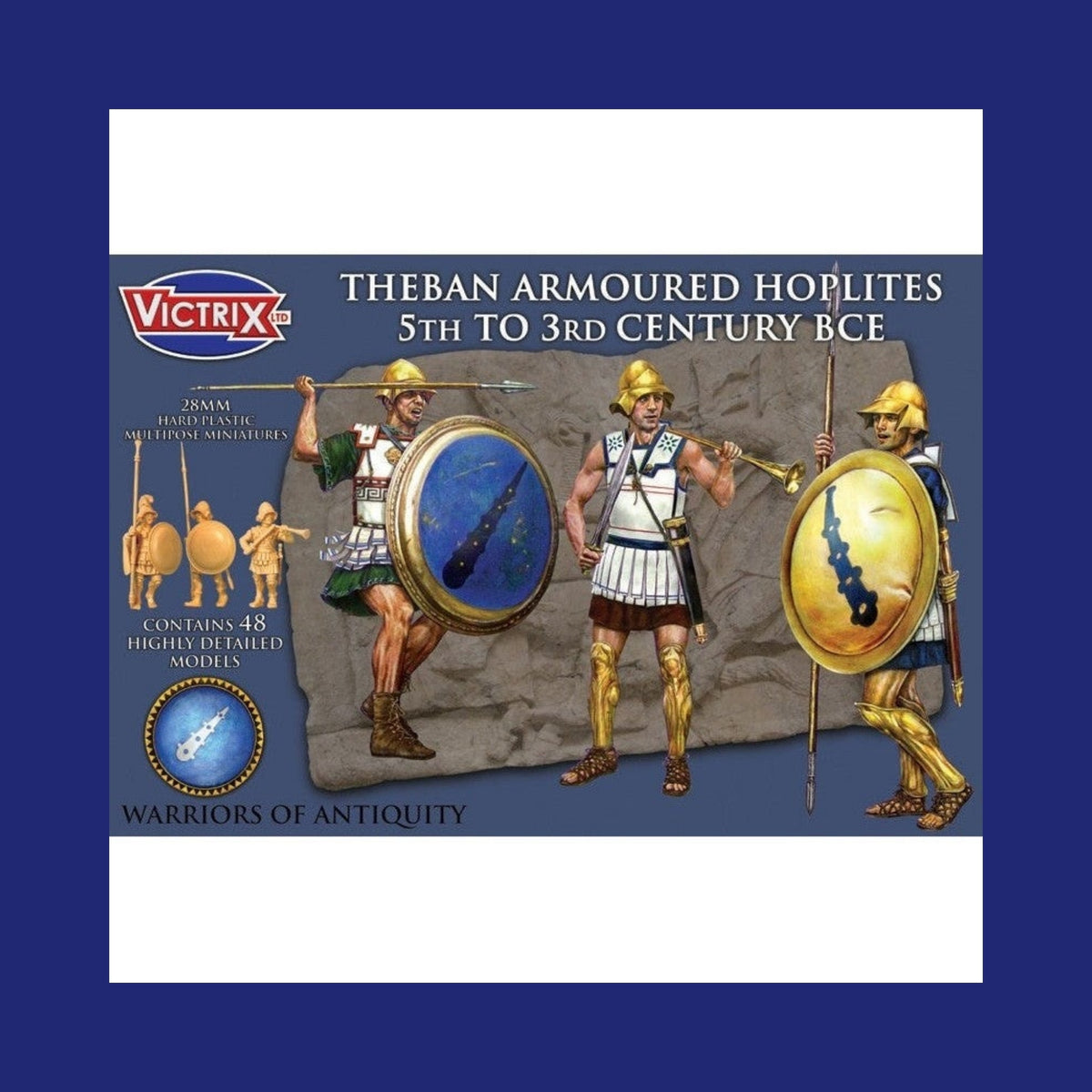 Victrix Miniatures 28mm Antiquité - Theban Armoured Hoplites 5th to 3rd Century BCE - 123JEUX