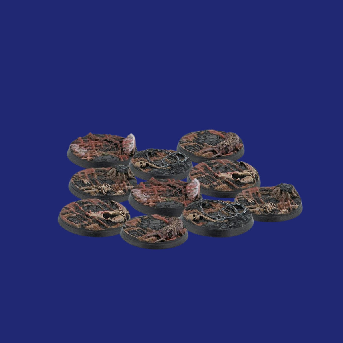 Warcrow - Yaldabaoth - 30mm Scions of Yaldabaoth Scenery Bases, Alpha Series - 123JEUX