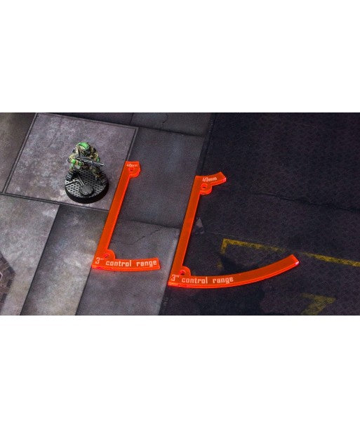 3" Control Widgets for 40mm Markers Fluo Orange