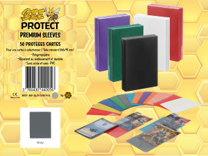 Protèges cartes Premium (X50) GRIS Beeprotect