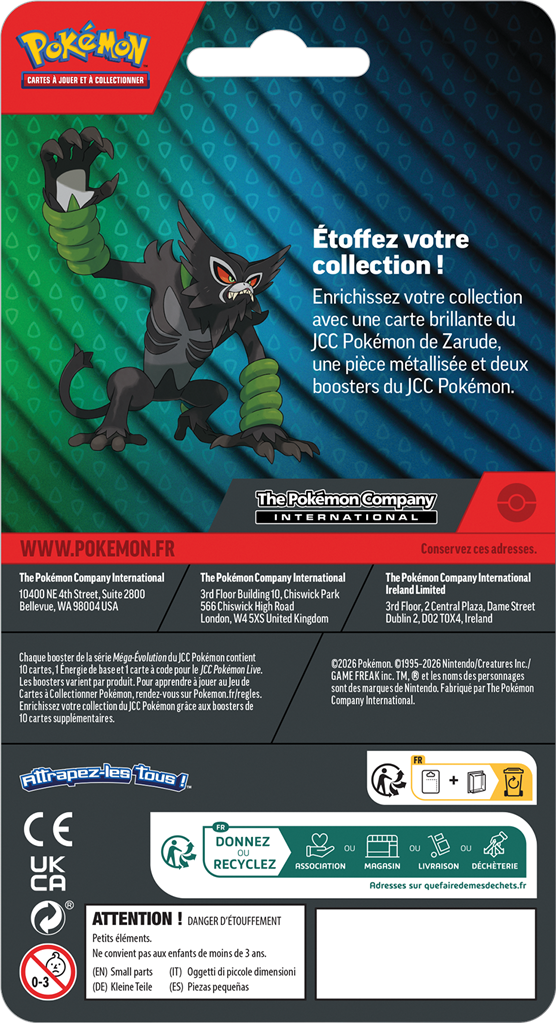 Pokémon JCC : Pack 2 Boosters Q3 - Blister Checklane VF