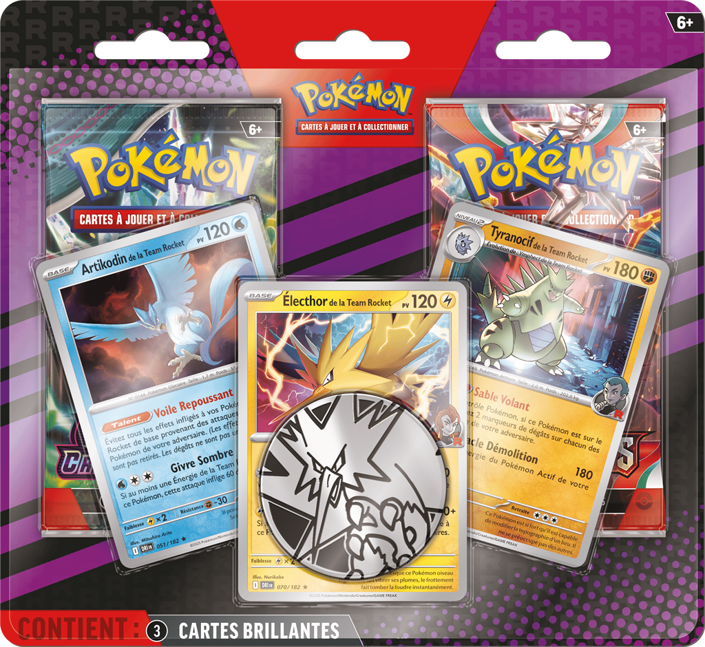 Pokémon : pack 2 boosters Q4 25 (Blister) 3 c.p. Electhor (Limité à un exemplaire par client)(EN STOCK)
