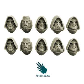 Space Knights Hooded Heads