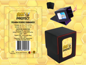 DeckBox Commander Premium NOIR-BLEU BeeProtect