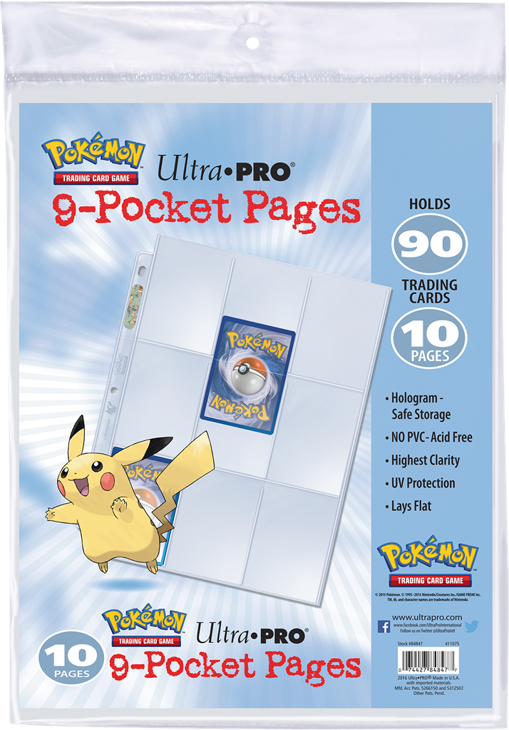 Pokémon : Paquet de 10 feuilles de classeur
