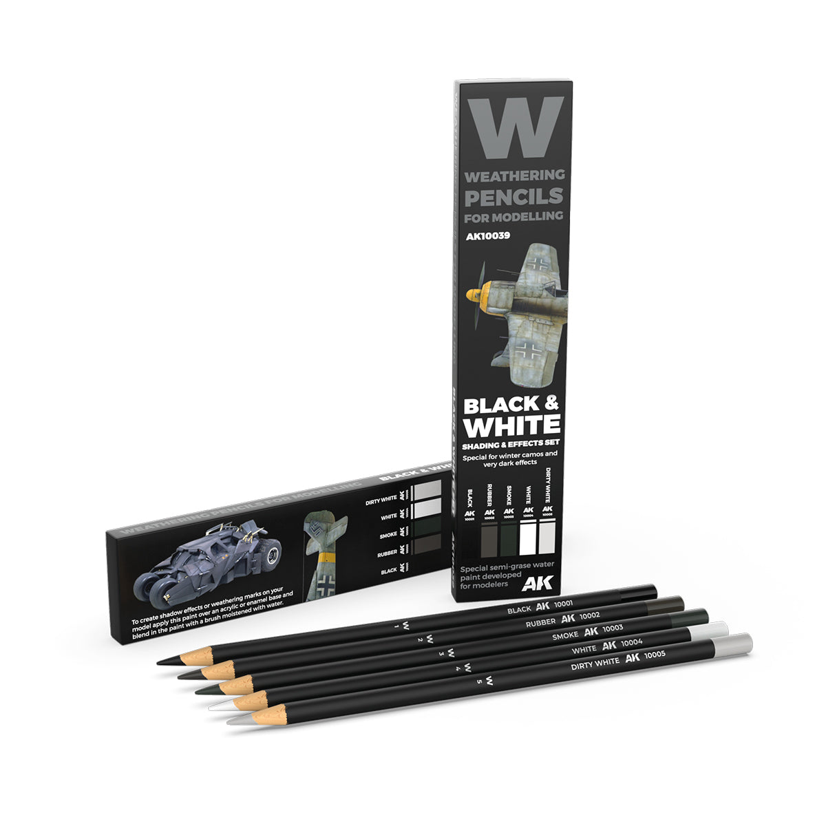 Watercolor - Pencil set black and white