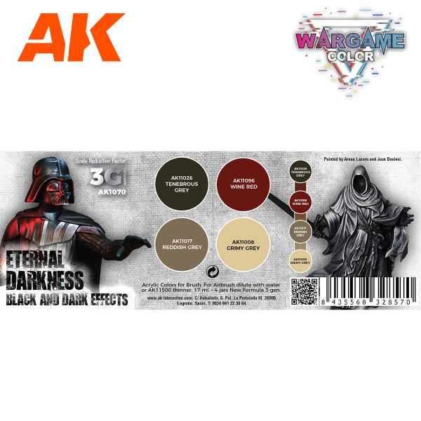 WARGAME COLOR SET. ETERNAL DARKNESS.