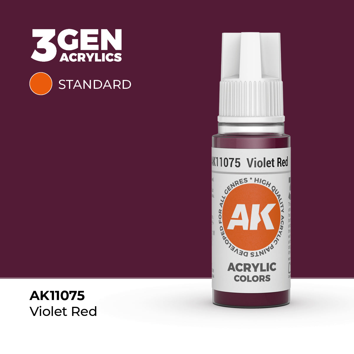 AK- 3GEN- Acrylics- Violet Red 17ml