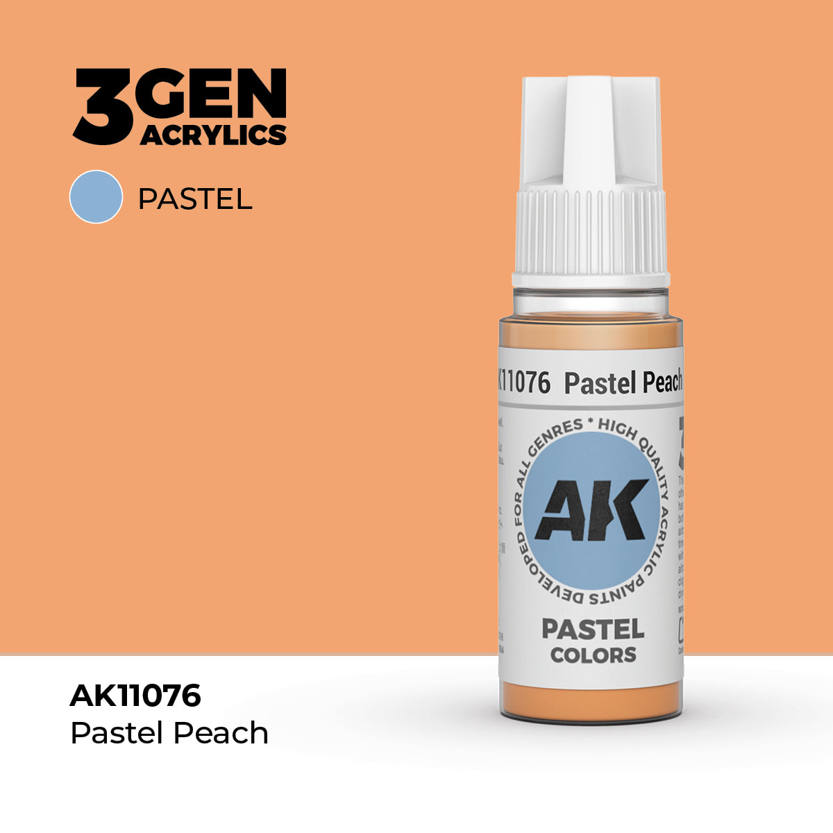 AK- 3GEN- Acrylics- Pastel Peach 17ml