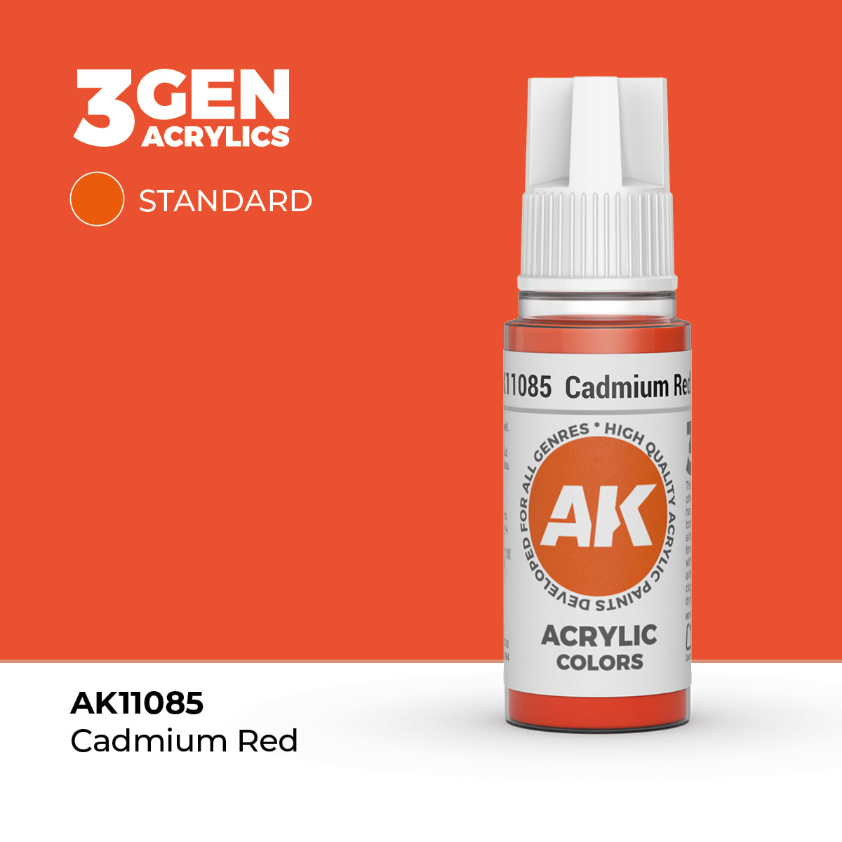 AK- 3GEN- Acrylics- Cadmium Red 17ml