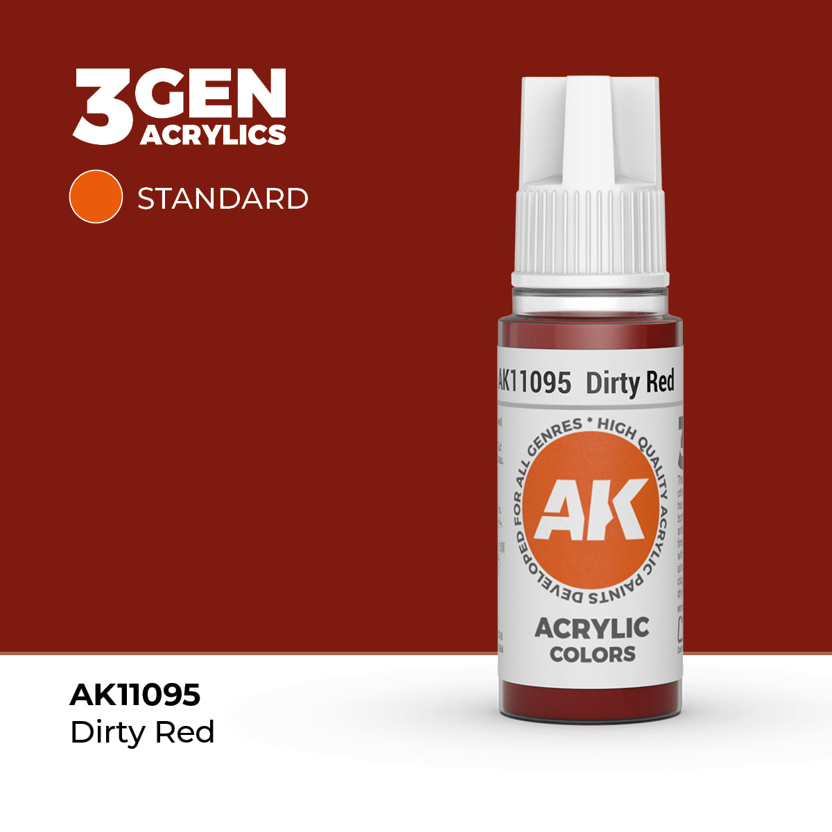 AK- 3GEN- Acrylics- Dirty Red 17ml