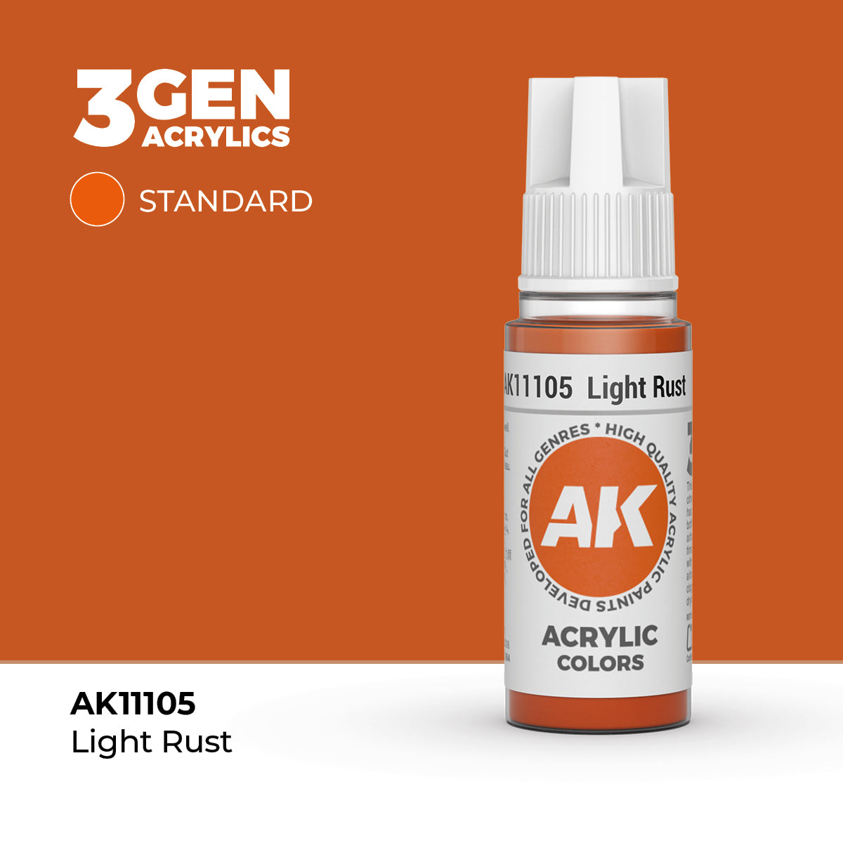 AK- 3GEN- Acrylics- Light Rust 17ml