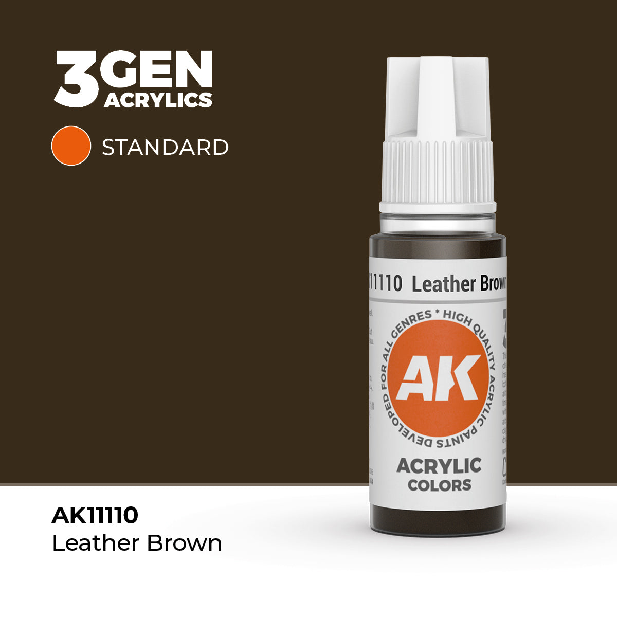 AK- 3GEN- Acrylics- Leather Brown 17ml