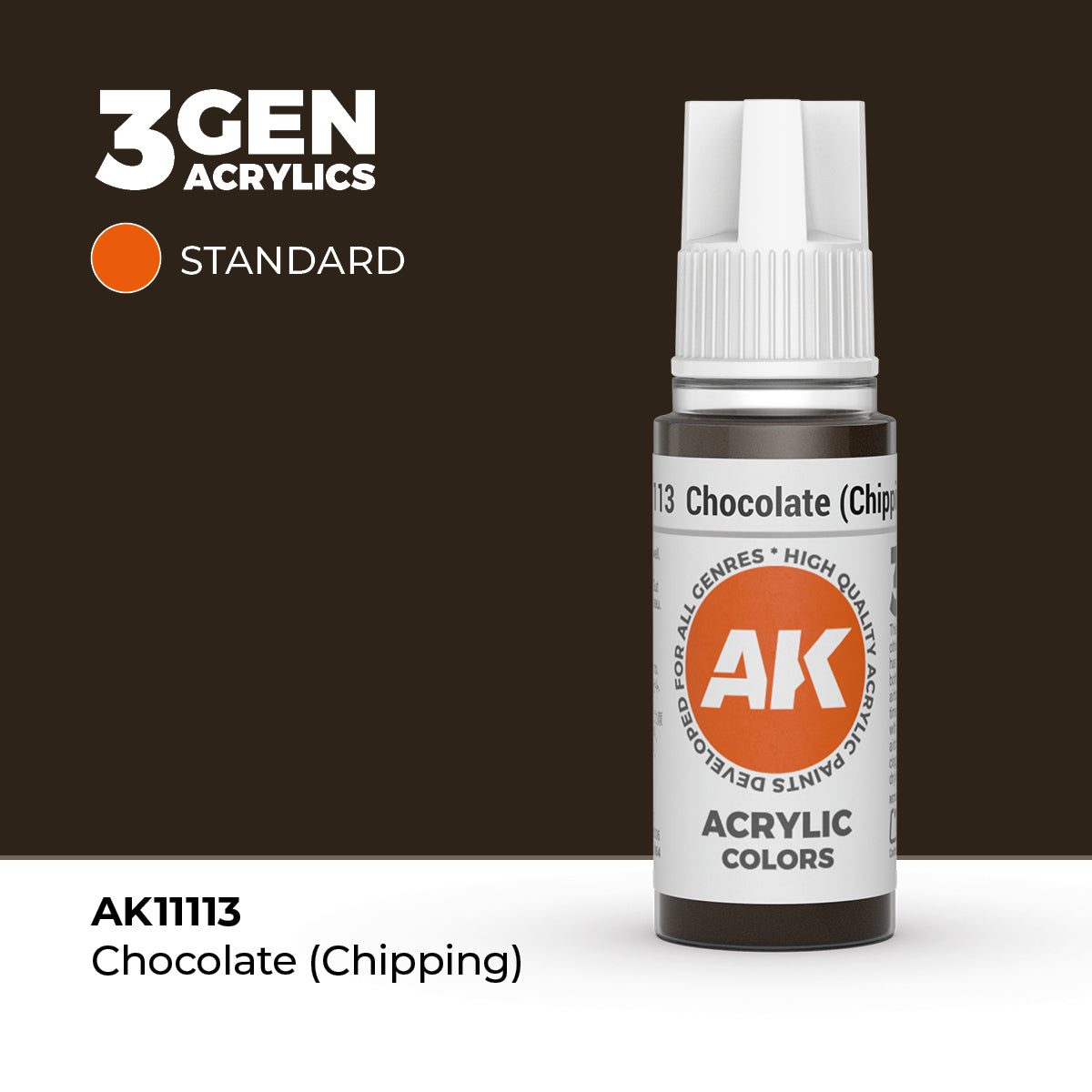 AK- 3GEN- Acrylics- Chocolate (Chipping) 17ml