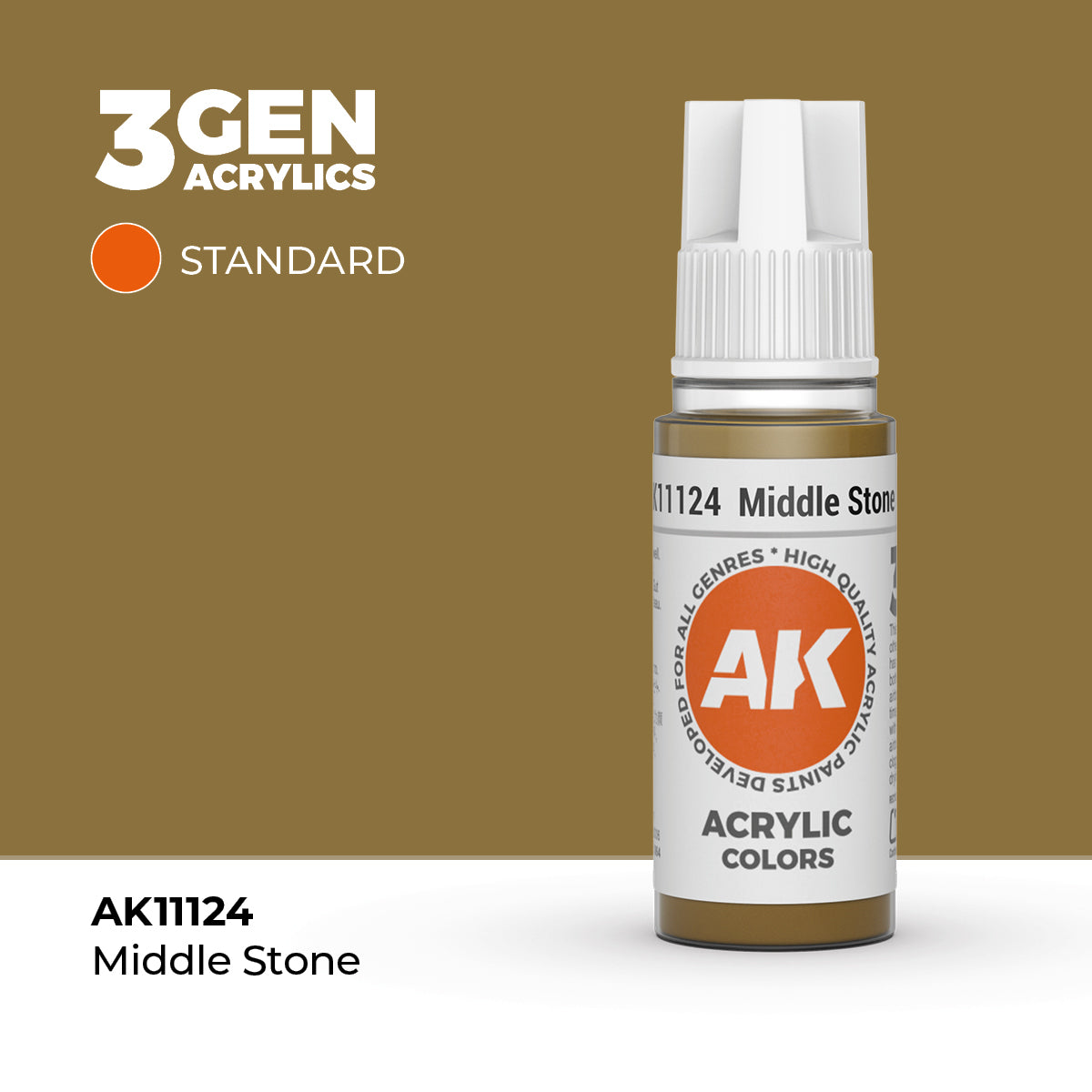 AK- 3GEN- Acrylics- Middle Stone 17ml