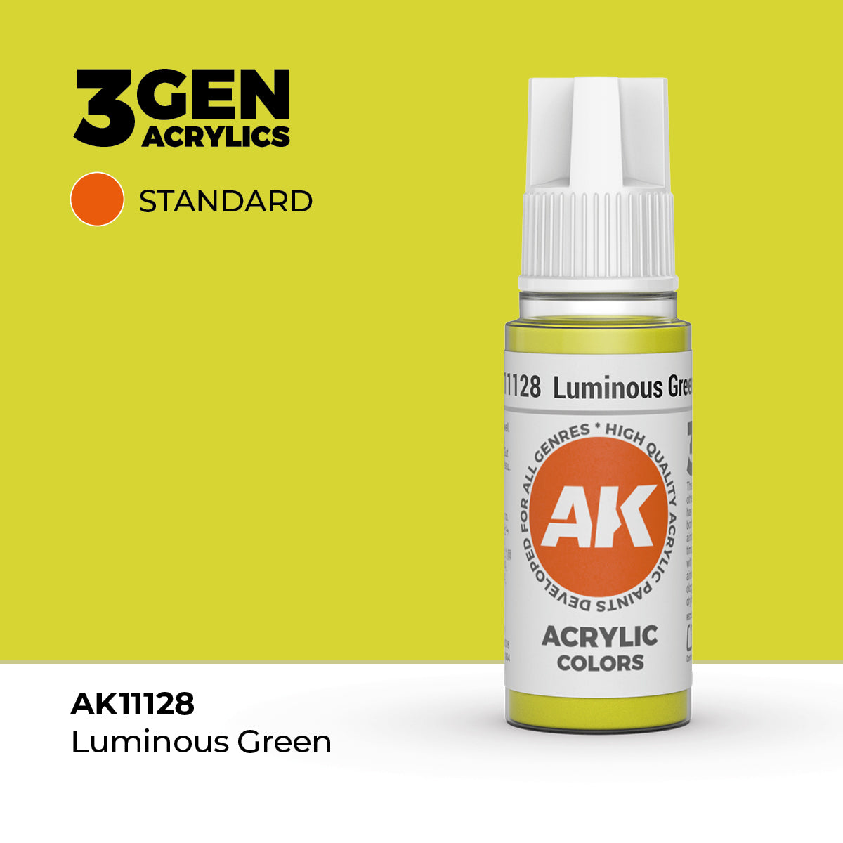 AK- 3GEN- Acrylics- Luminous Green 17ml