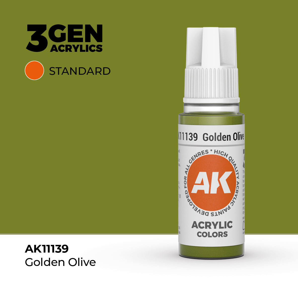 AK- 3GEN- Acrylics- Golden Olive 17ml