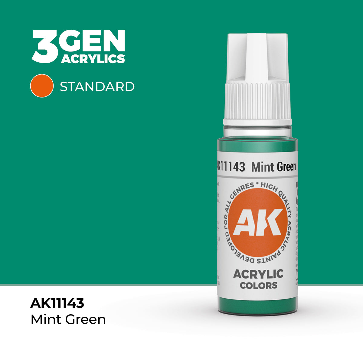 AK- 3GEN- Acrylics- Mint Green 17ml