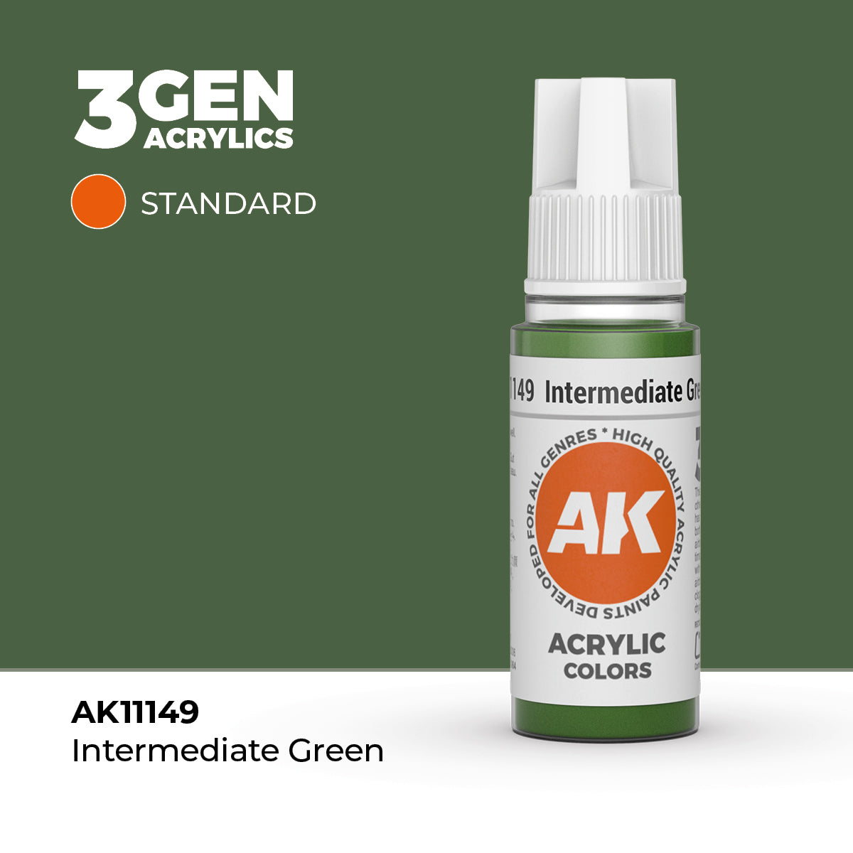 AK- 3GEN- Acrylics - Intermediate Green 17ml