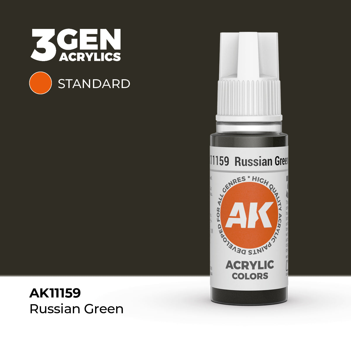 AK- 3GEN- Acrylics - Russian Green 17ml