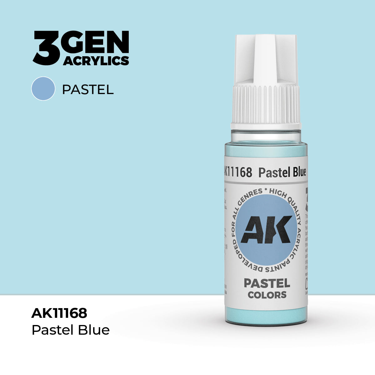 AK- 3GEN- Acrylics- Pastel Blue 17ml