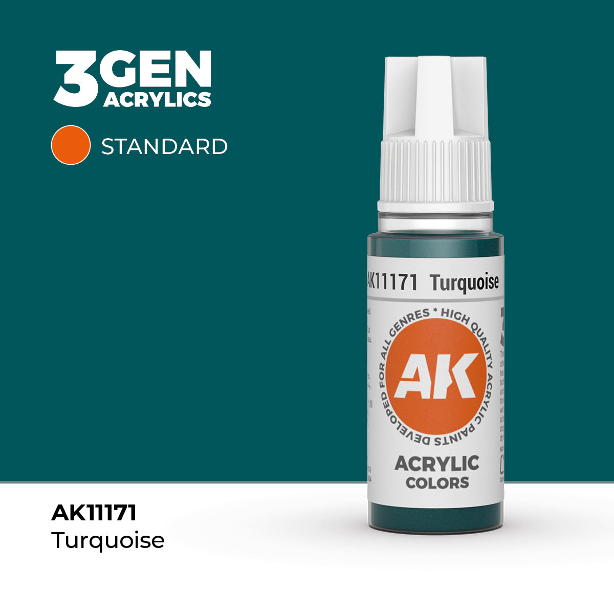 AK- 3GEN- Acrylics- Turquoise 17ml