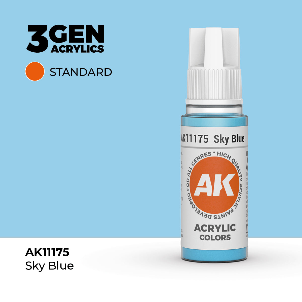 AK- 3GEN- Acrylics- Sky Blue 17ml