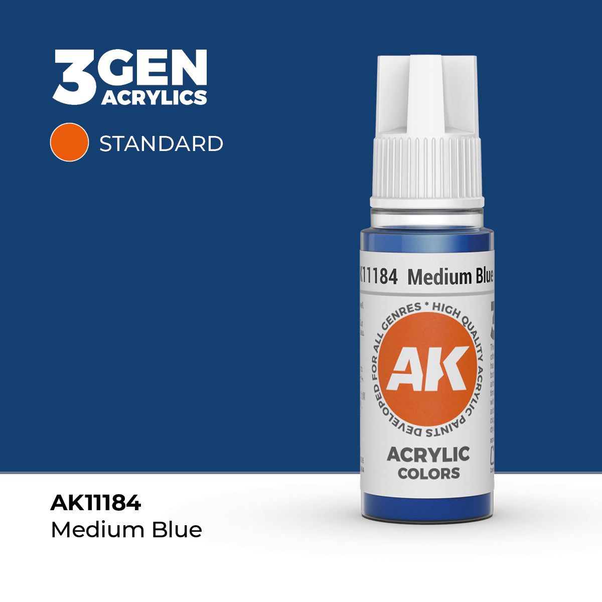 AK- 3GEN- Acrylics- Medium Blue 17ml