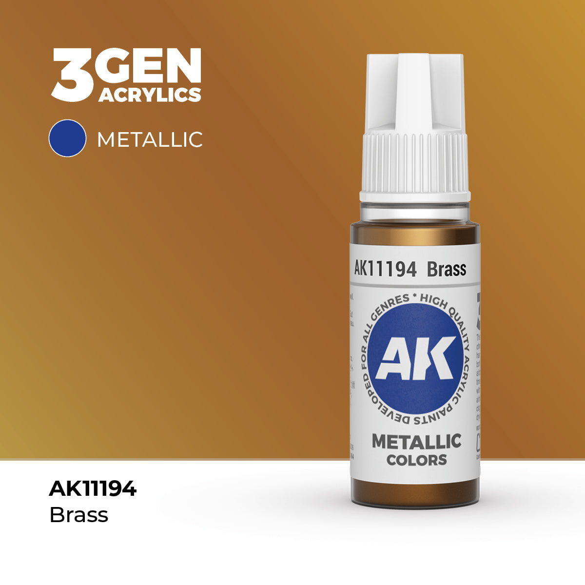 AK- 3GEN- Acrylics- Brass 17ml