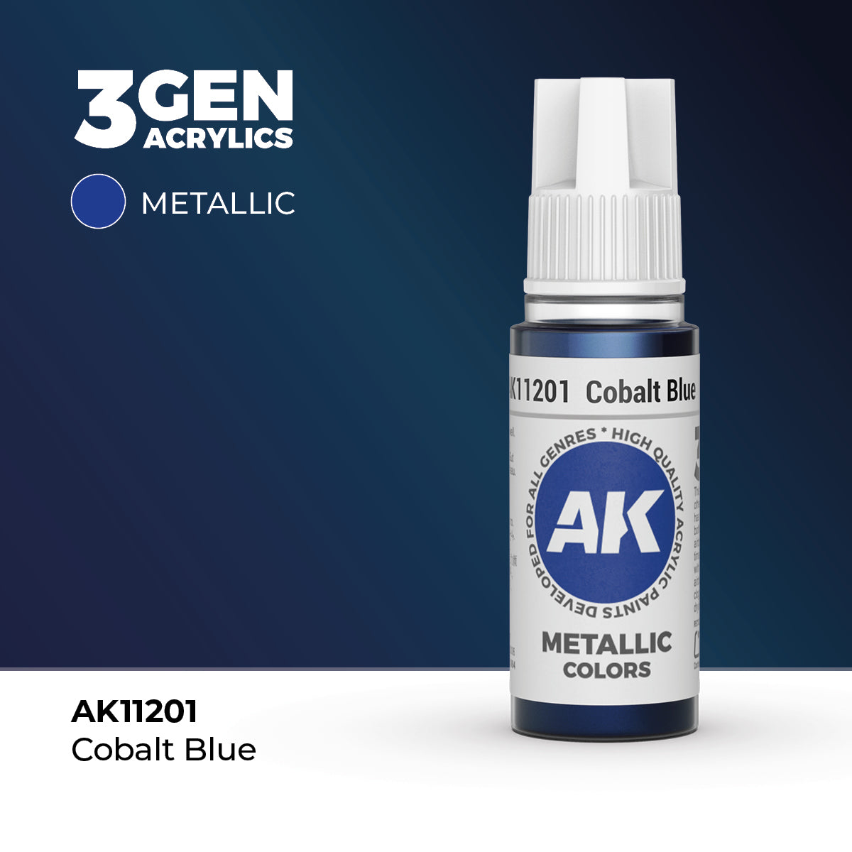 AK- 3GEN- Acrylics- Cobalt Blue 17ml