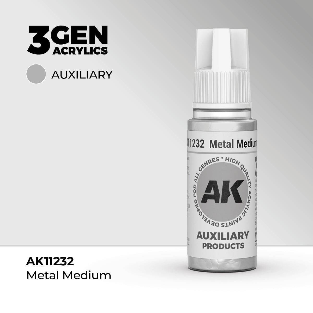 AK- 3GEN- Acrylics- Metal Medium 17ml