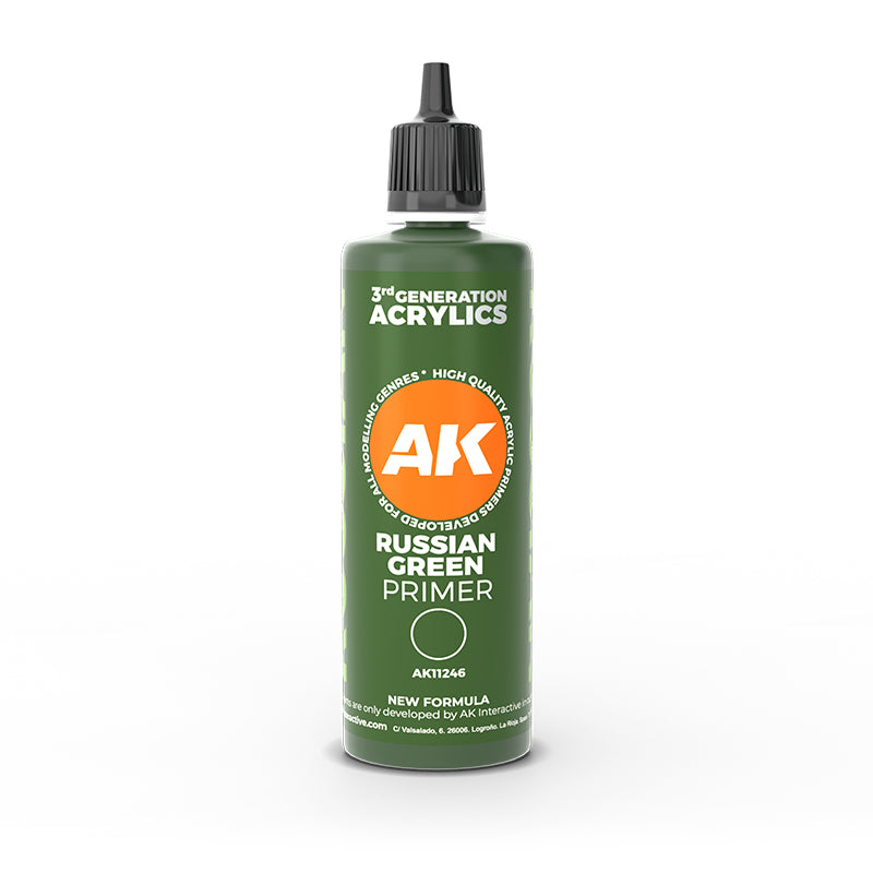 Acrylics 3GEN Primers (sous couches) :Russian green surface Primer 100 ml 3GEN