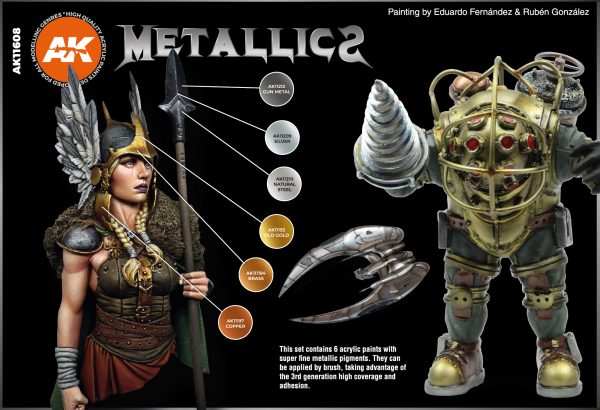 Acrylics 3GEN sets :Metallics Set