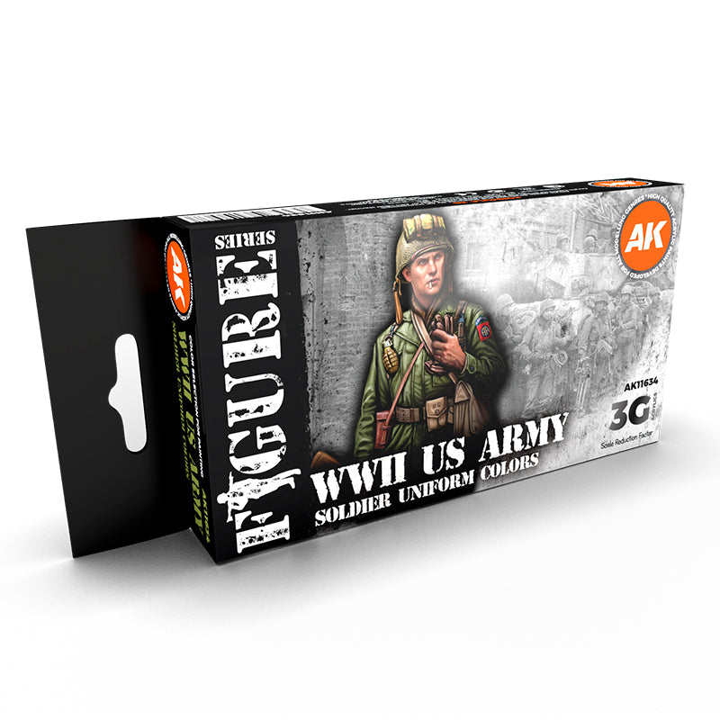 Acrylics 3GEN sets : WWII US Army soldier uniform colors