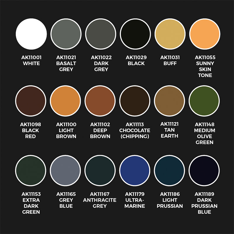Acrylics 3GEN sets: Signature set historical Rafa Archiduque special 28mm American civil war paint set