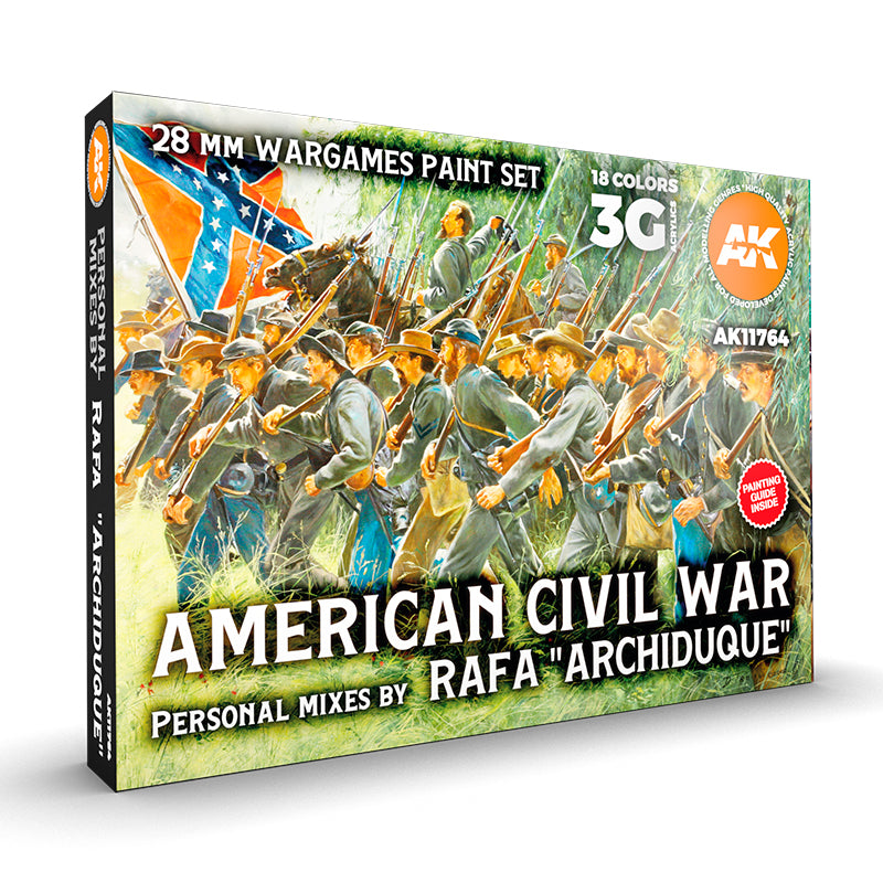 Acrylics 3GEN sets: Signature set historical Rafa Archiduque special 28mm American civil war paint set