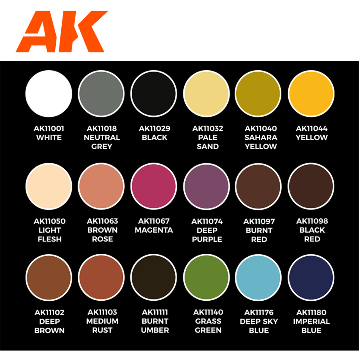 Acrylics 3GEN sets: Signature set Keigo Murakam personnal mixes anime figures paint set