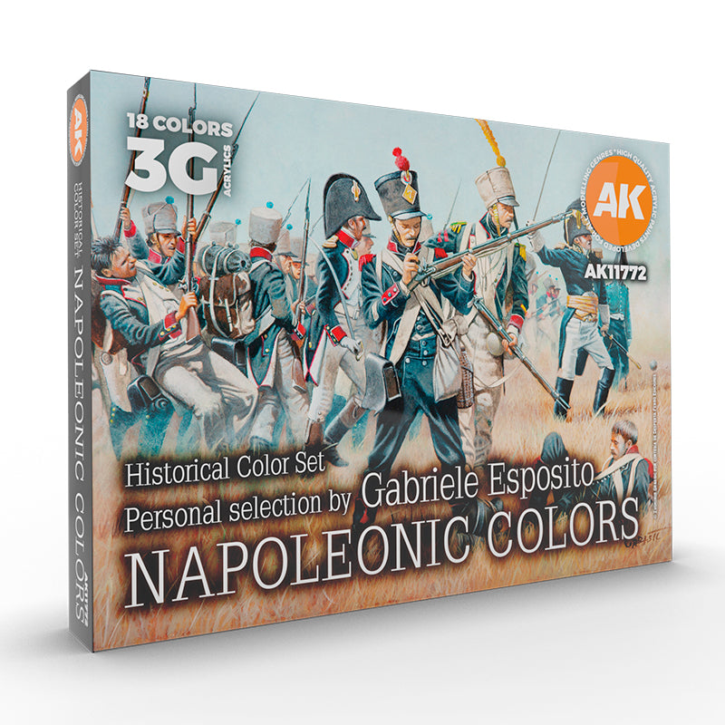 Acrylics 3GEN sets: Signature set historical color set Napoleonic colors by Gabriele Esposito