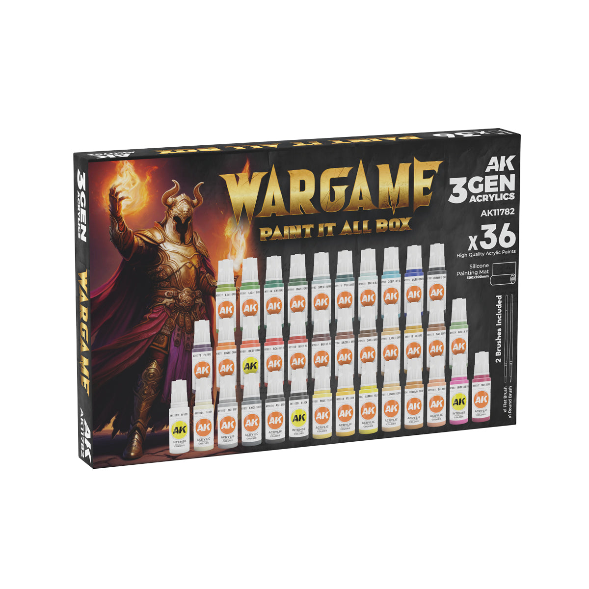 Ak Interactive - 3Rd Gen Set - Wargame Paint it All Box x36